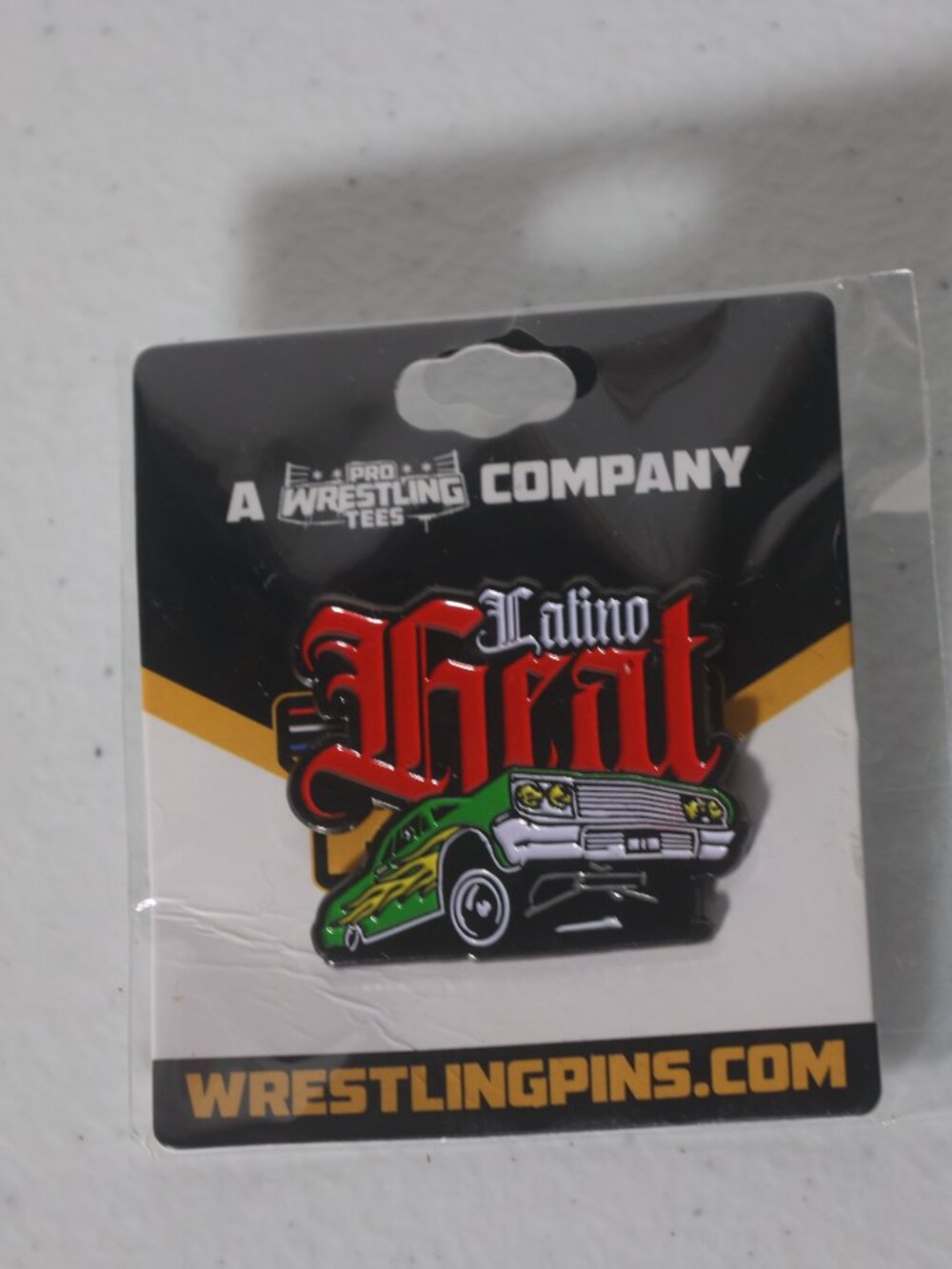 Eddie Guerrero Latino Heat Car Pro Wrestling Crate Lapel Pin. Wrestling Pin